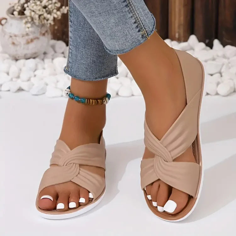 Ortopediset Slip-On Sandaalit Rusetilla Naisille