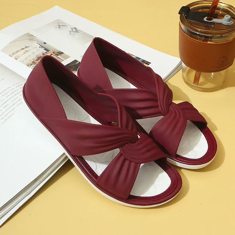 Ortopediset Slip-On Sandaalit Rusetilla Naisille