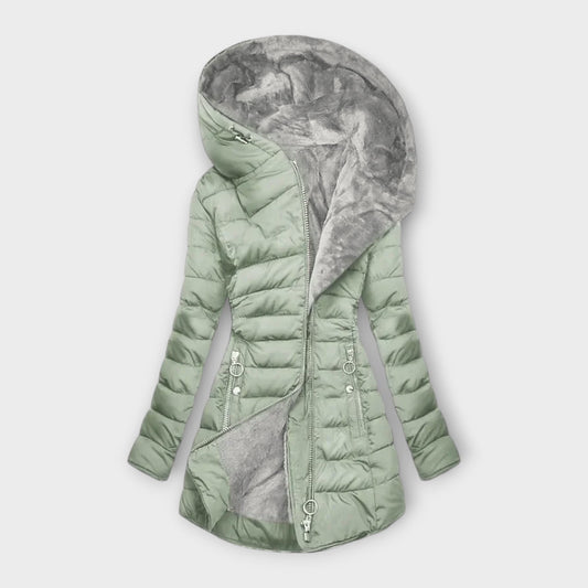 Kori™ – Ylellinen Takki Karvavuorella, Hupulla ja Vetoketjutaskuilla