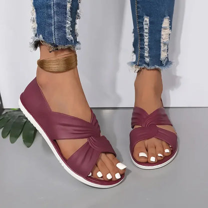 Ortopediset Slip-On Sandaalit Rusetilla Naisille