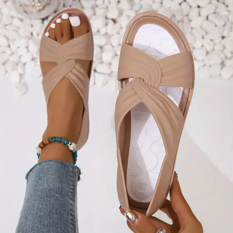 Ortopediset Slip-On Sandaalit Rusetilla Naisille