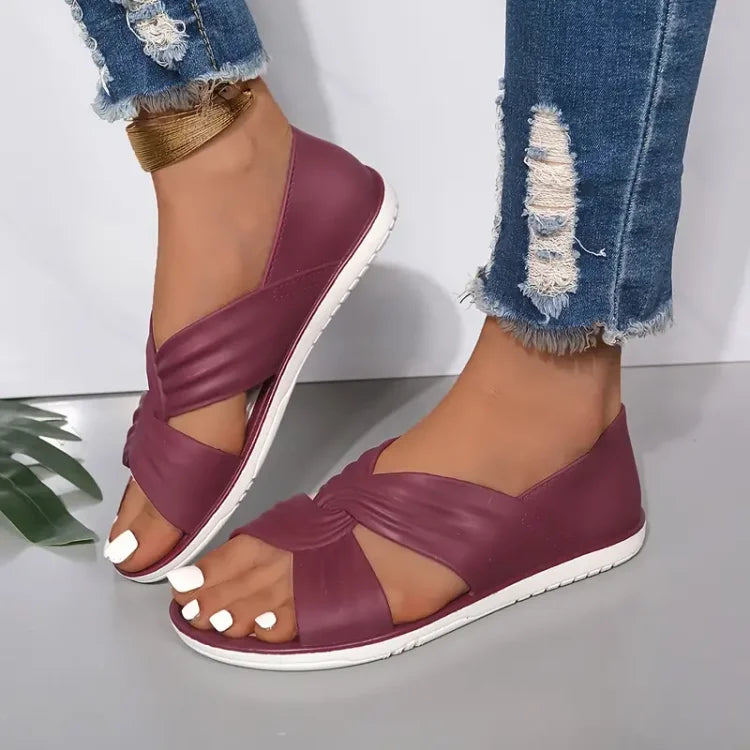 Ortopediset Slip-On Sandaalit Rusetilla Naisille