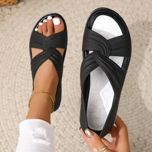 Ortopediset Slip-On Sandaalit Rusetilla Naisille